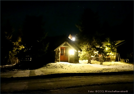 Foto norwegische Hütte, Norwegen