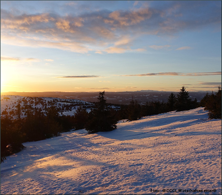 Foto Sonnenuntergang, Norwegen