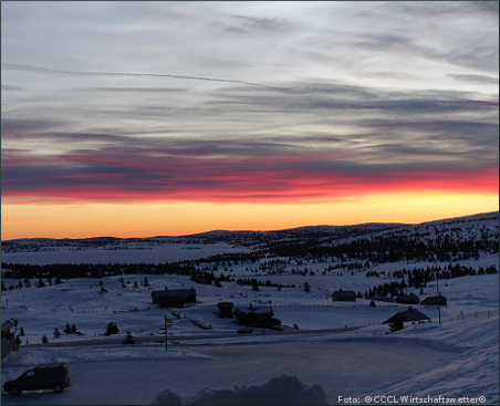 Foto Sonnenaufgang, Norwegen