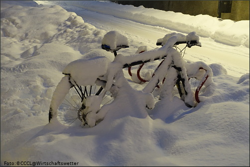 Foto Winter-Fahrrad, Galerie Winter in Norwegen