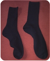 Zwei schwarze Socken