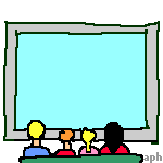 Familie vor Flachbildschirm, Illustration