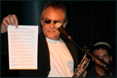 Krimi-Mäusical in München, Jazz-Club Unterfahrt, Saxophonist